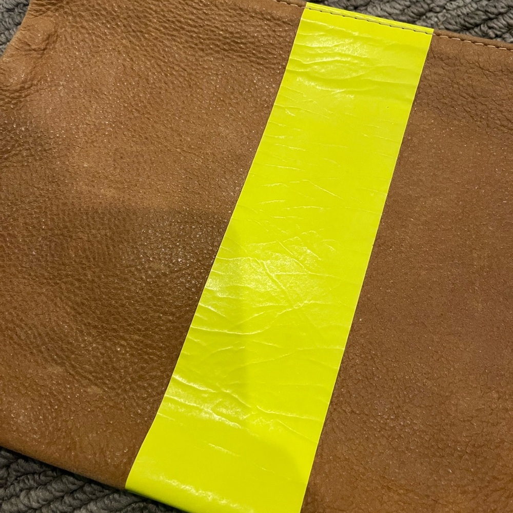 Clare V Tan and Yellow Clutch - Picture 3 of 6